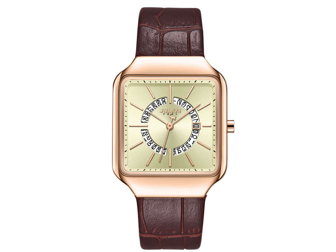 Đồng hồ nữ Julius JA-1392 Hàn Quốc dây da