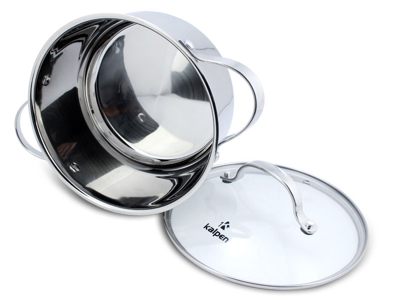 Nồi Inox 304 cao cấp 5 đáy Kalpen Lermat L24