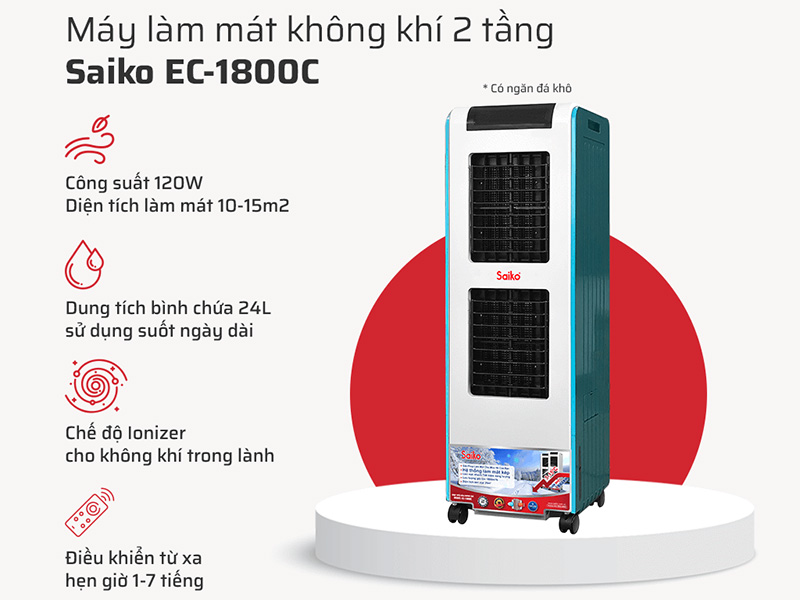 Máy làm mát không khí Saiko EC-1800C