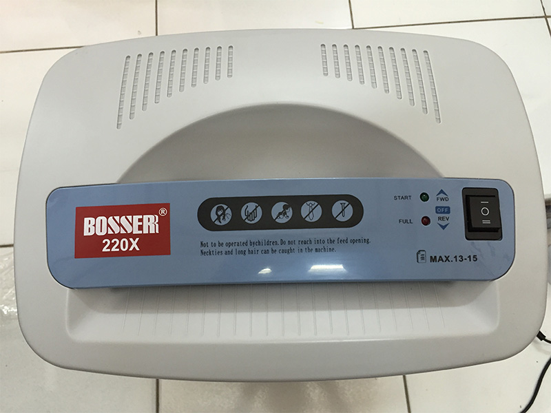 Máy hủy tài liệu Bosser 220X - Máy hủy giấy