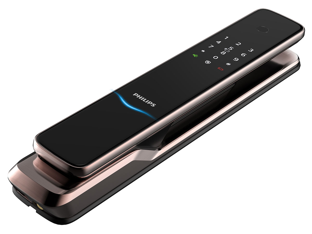 Khóa cửa thông minh Philips 9300 (Vân tay, mã số, thẻ từ, chìa cơ, Bluetooth, Gateway)