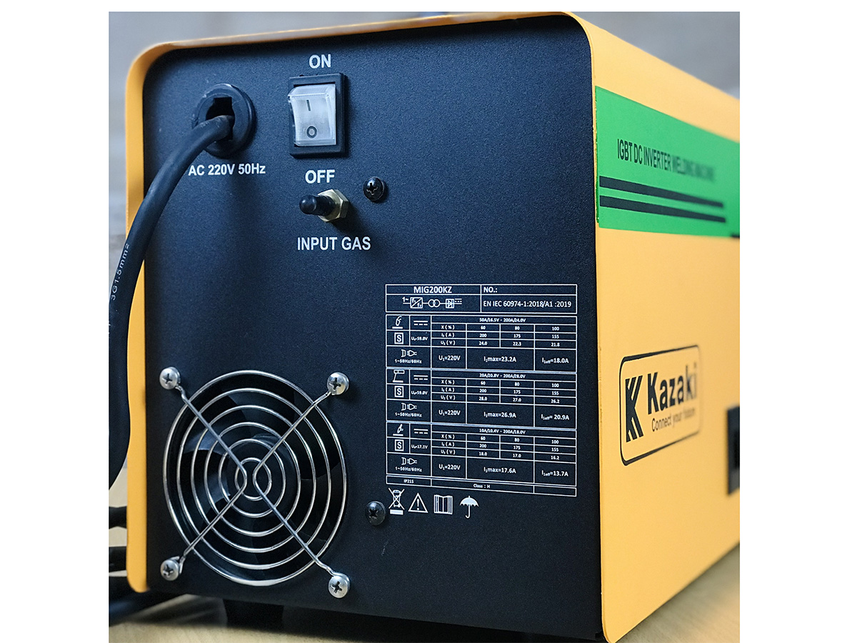 Máy hàn Mig (1kg) Kazaki MIG-200KZ