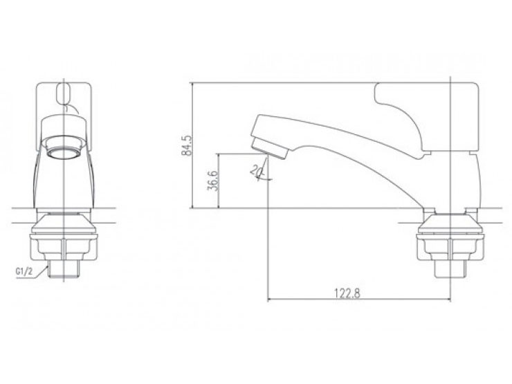 Vòi chậu nước lạnh Inax LFV-13B