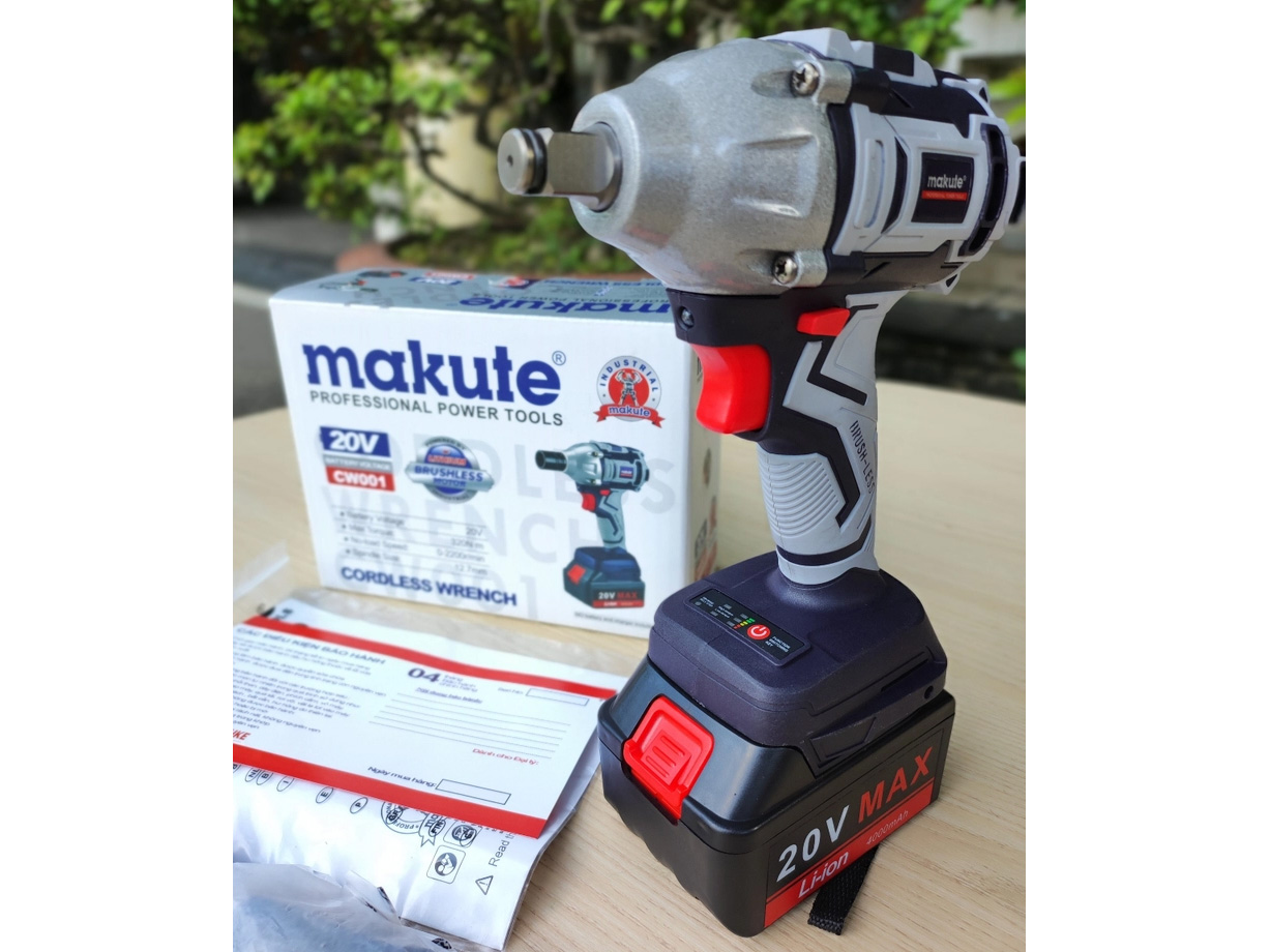 Máy bắn đai ốc dùng pin Makute CW001 (20V chưa pin, sạc)