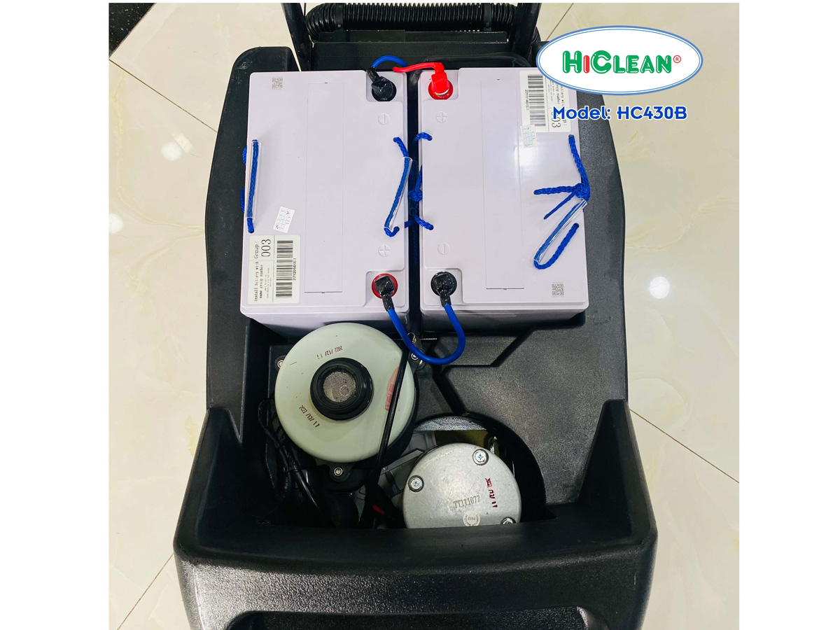 Máy chà sàn nhà xưởng HiClean HC430B (dùng bình ắc quy)
