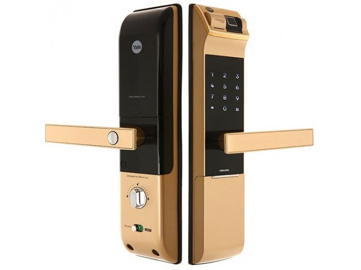 Khóa điện tử vân tay thông minh Yale YDM4109A Gold