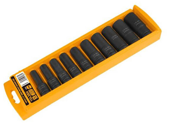 Bộ đầu tuýp đen 1/2 inch 10 món Tolsen 18296