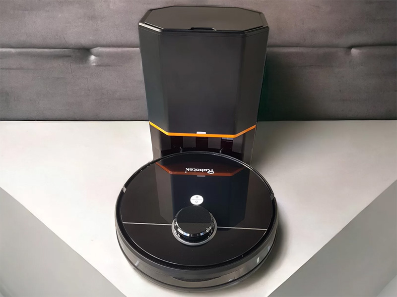 Robot hút bụi lau nhà thông minh, tự đổ rác Robotek W800 WIFI