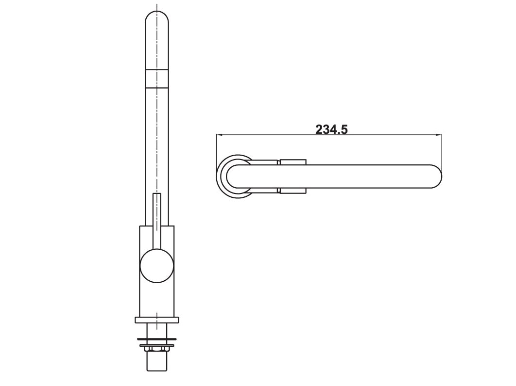 Vòi rửa chén Hafele HT21-CC1F245U 577.55.260