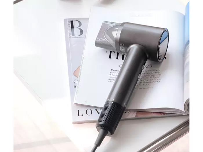 Máy sấy tóc ion âm Halio Hypersonic Hair Dryer Space Grey