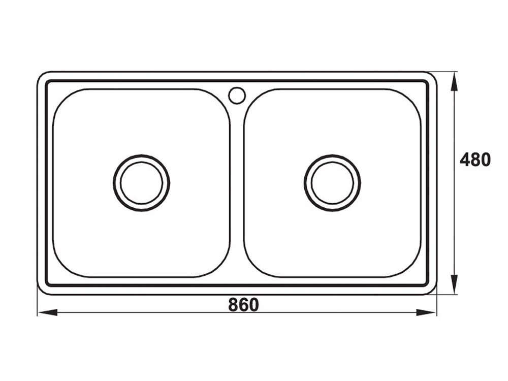 Bồn rửa chén inox Hafele HS20-SSN2R90M / 567.20.493