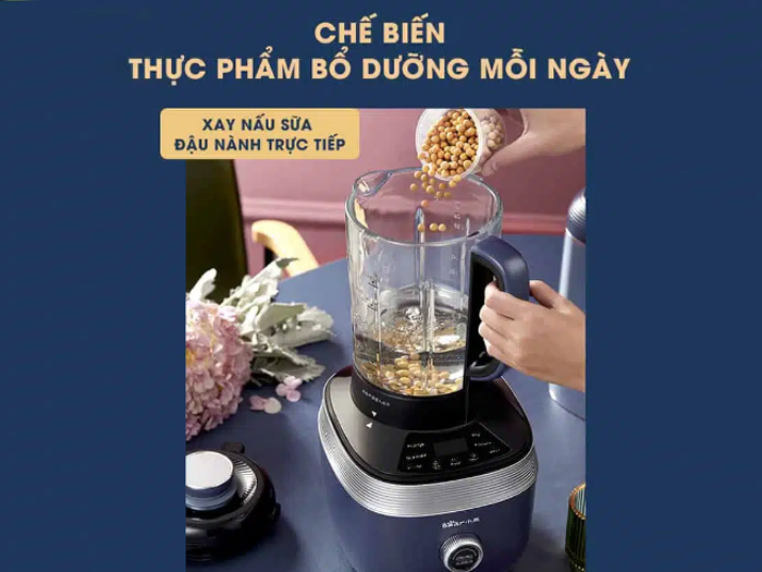 Máy xay nấu đa năng cách âm Bear PBJ-B06S2