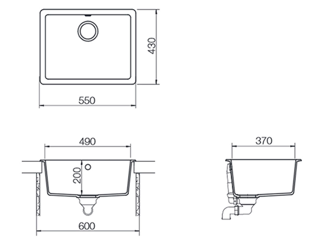 Bồn rửa chén bằng đá Hafele Galba HS-GS5543