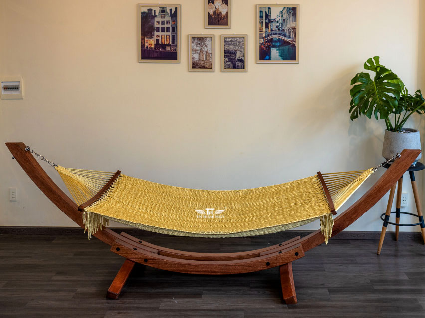 Bộ võng gỗ cao cấp bán nguyệt Tín Thành Phát VG-01