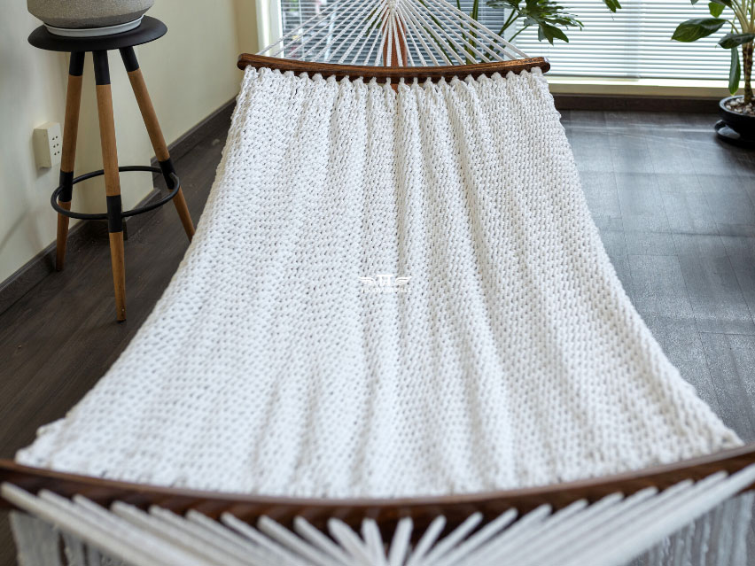 Bộ võng gỗ cao cấp bán nguyệt Tín Thành Phát VG-01