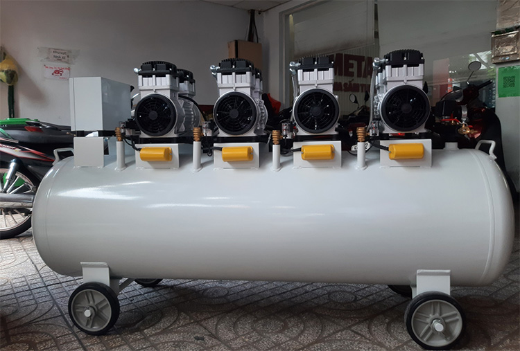 Máy nén khí không dầu, giảm âm Pegasus TM-OF1100x4-330L (6HP)