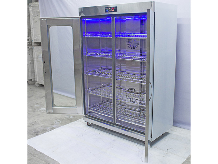 Tủ sấy bát cánh kính 1200L 2 lớp quạt gió FSMDLTSBQG-2CK2L