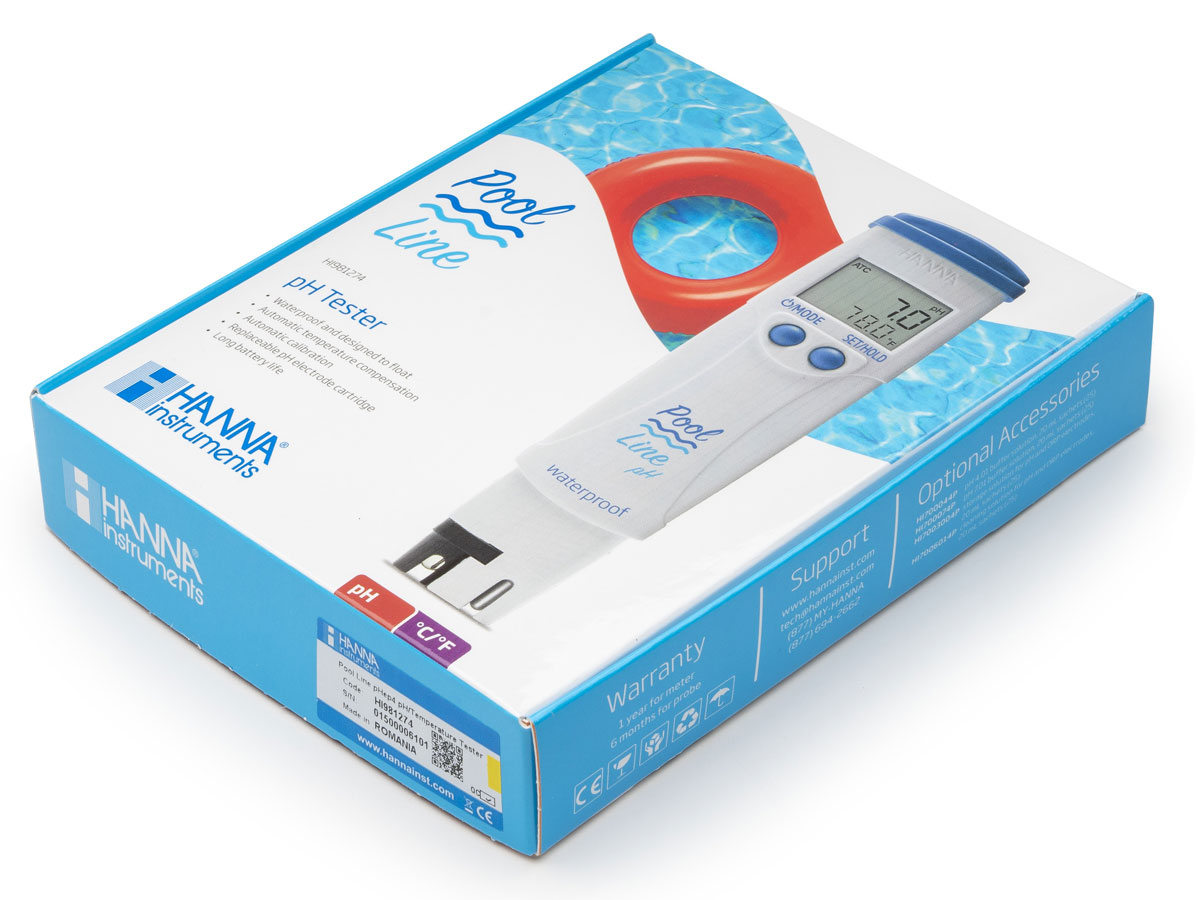 Bút đo pH, nhiệt độ chuyên trong hồ bơi PoolLine Hanna HI981274