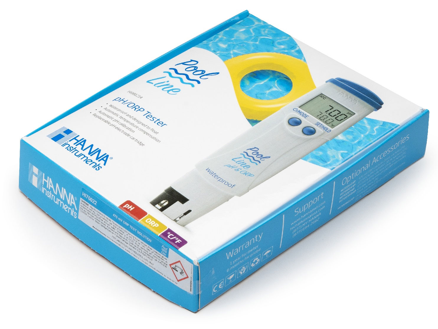 Bút đo pH, ORP, nhiệt độ chuyên hồ bơi PoolLine Hanna HI981214