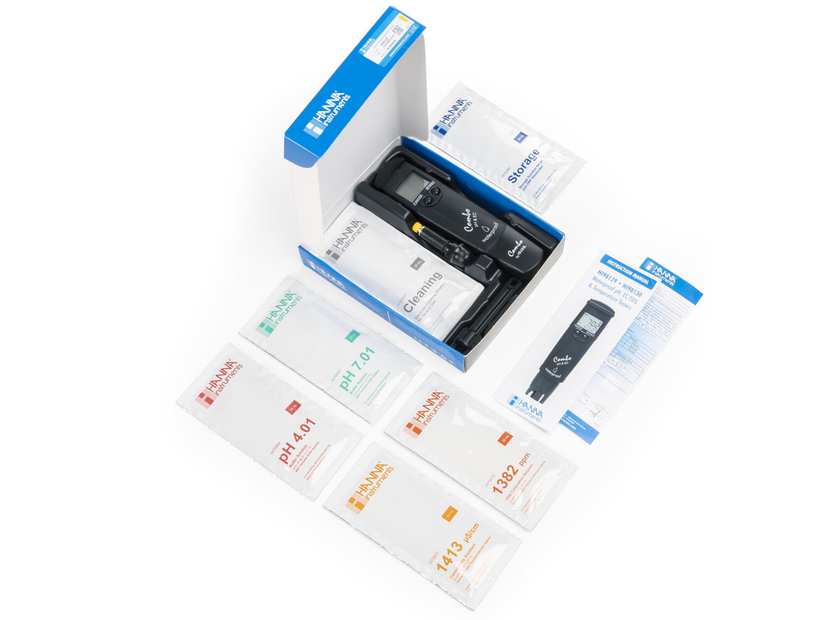 Bút đo pH, độ dẫn, TDS, nhiệt độ (thang thấp) Hanna HI98129