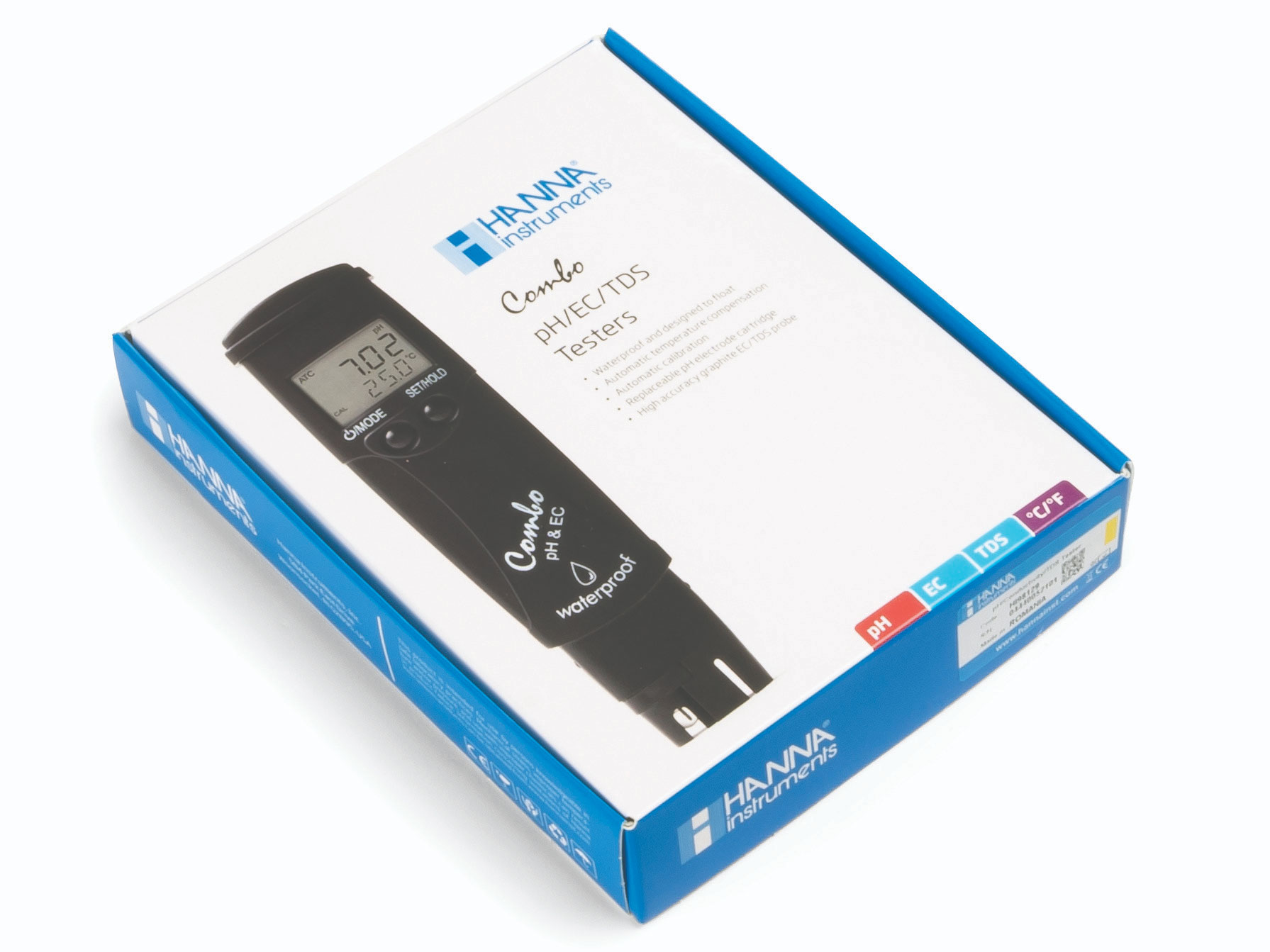 Bút đo pH, độ dẫn, TDS, nhiệt độ (thang thấp) Hanna HI98129