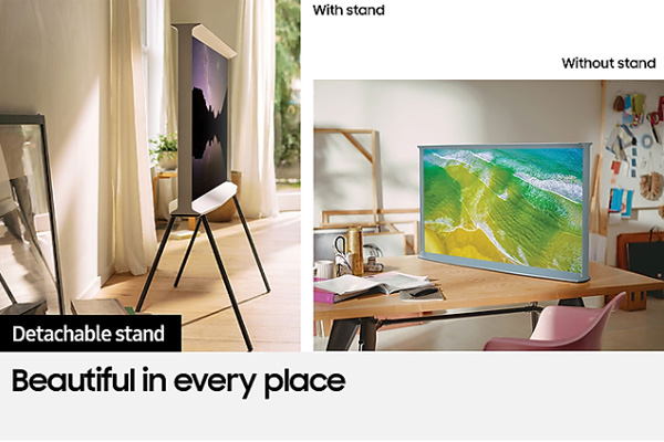 Smart Tivi The Serif Samsung 4K 50 inch QA50LS01BBKXXV (màu xanh)