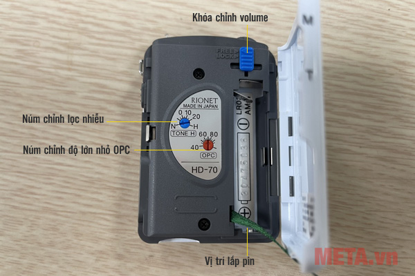 Máy trợ thính kỹ thuật số bỏ túi Rionet HD-70