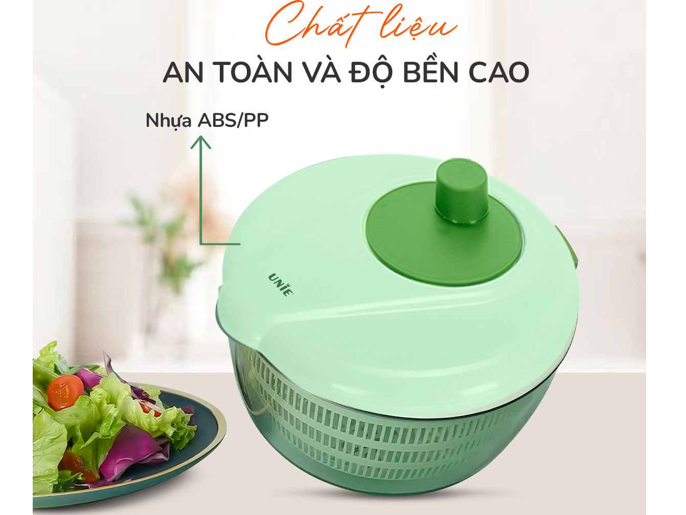 Rổ quay rau ly tâm Unie US5200 - META.vn