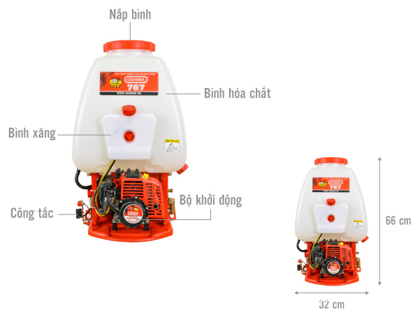 Bình phun thuốc trừ côn trùng Oshima 767