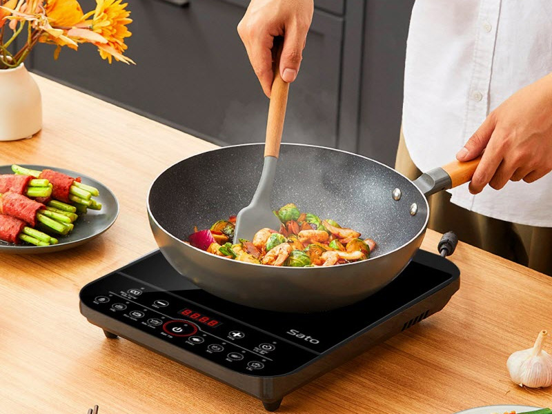 Bếp từ đơn Sato BT051 (tặng nồi lẩu inox)