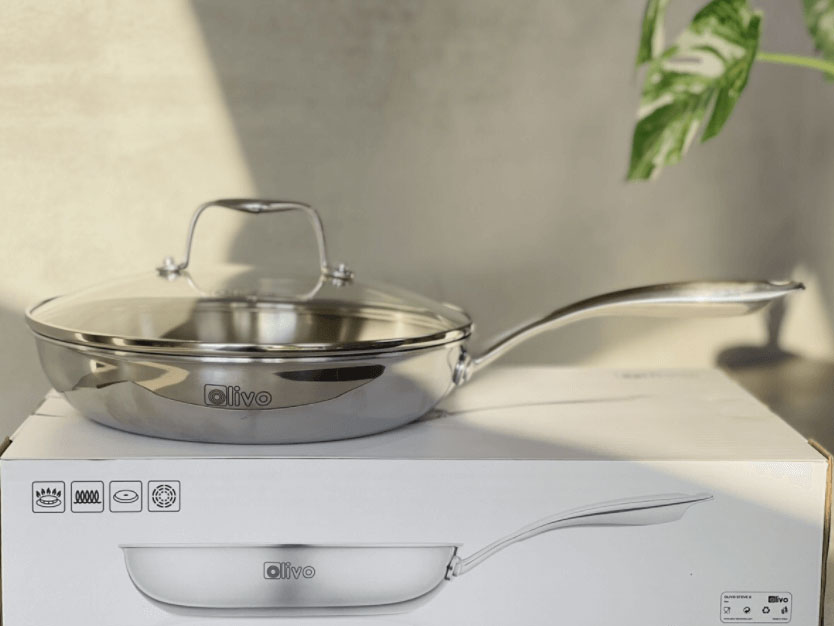 Chảo inox Olivo STEVE X - 24cm - META.vn