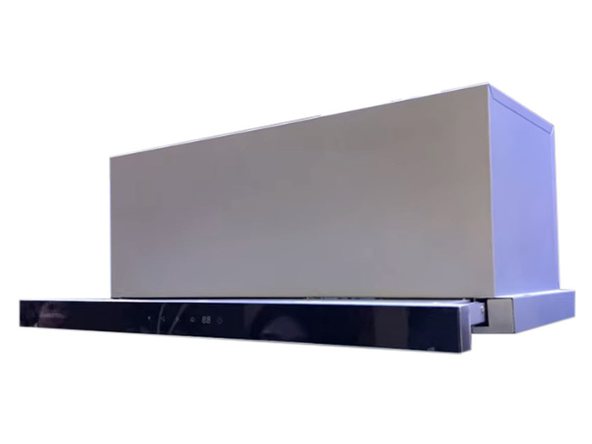 Máy hút mùi kéo mặt kính đen 70cm Ariston AH 70 CT IS