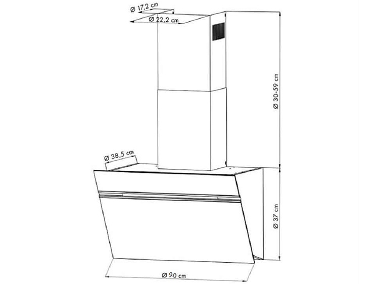 Máy hút mùi Klarstein Alina