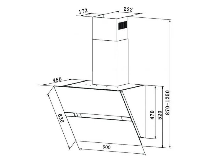 Máy hút mùi treo tường Tomate TOM 3375