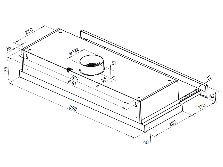 Máy hút mùi Electrolux ECP9541X