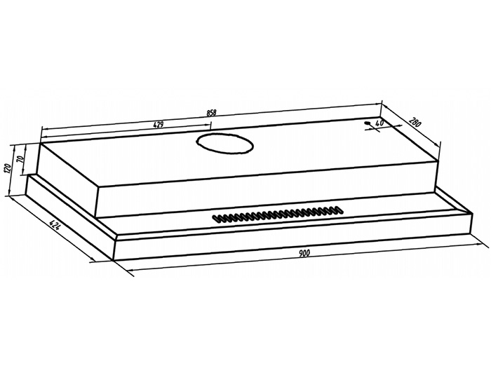 Máy hút mùi truyền thống 90cm Ariston ASL 9F LT XV
