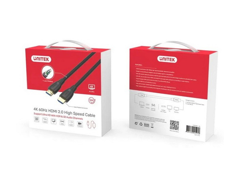 Dây cable HDMI Unitek dài 5m (YC140/C11041BK)