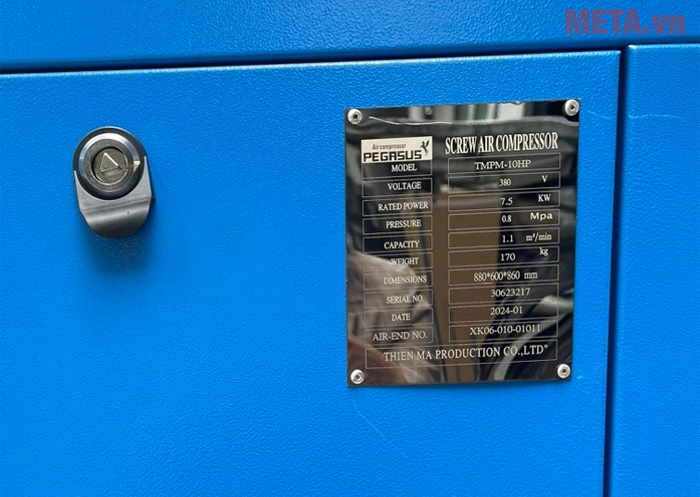 Máy nén khí trục vít Pegasus TMPM-10HP (TMPM-10A)