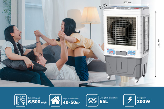 Máy làm mát không khí Saiko AC-6800 (65L)