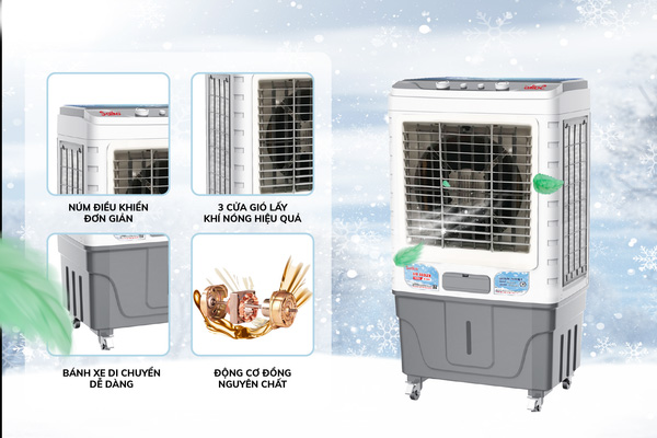 Máy làm mát không khí Saiko AC-6800 (65L)