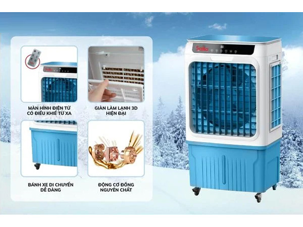Máy làm mát không khí Saiko AC-3601E (35 lít)