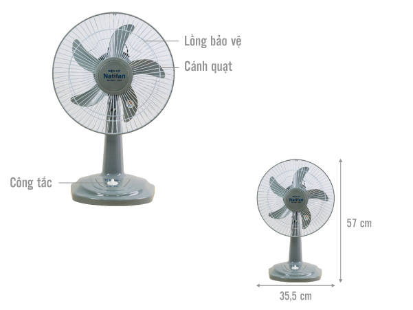 Quạt bàn Natifan B-301