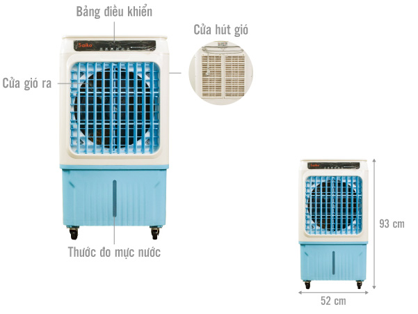 Máy làm mát không khí Saiko AC-3601E (35 lít)