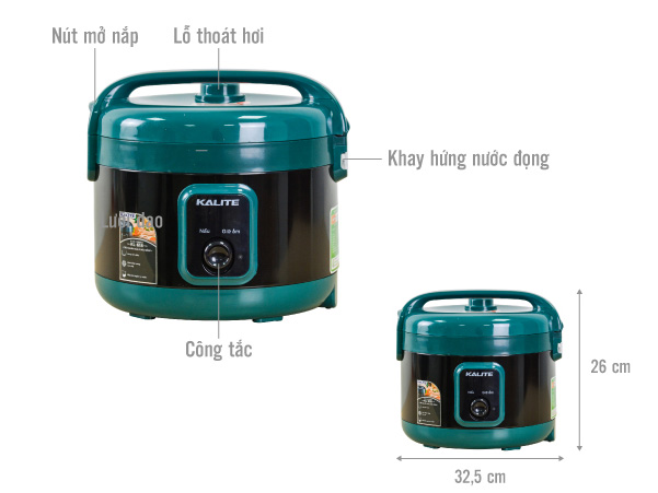 Nồi cơm điện Kalite KL-618 1.8 lít