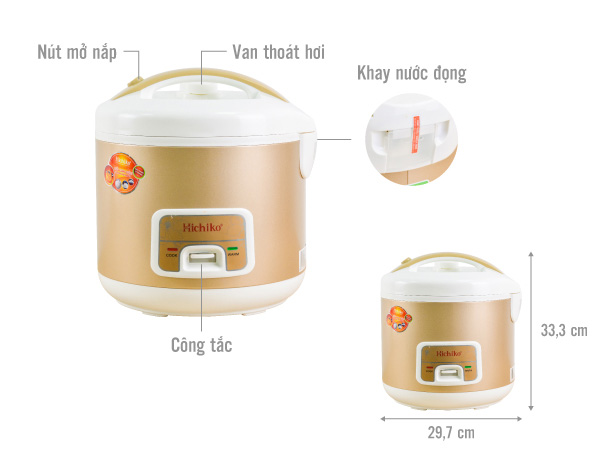 Nồi cơm điện Hichiko HC-3006 - 3.2 lít