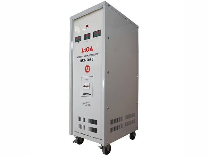 Ổn áp 3 pha khô Lioa 20KVA DR3 20KII (Dải điện áp đầu vào 160V - 430V)