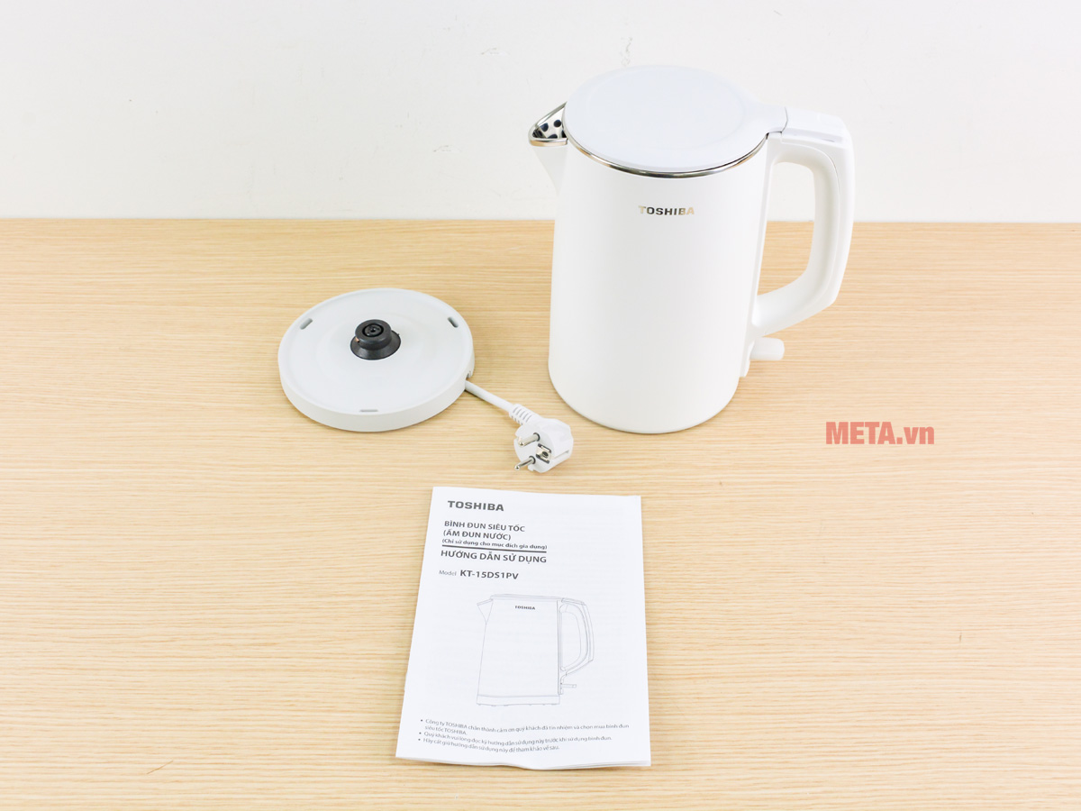 Bình đun siêu tốc Toshiba 1.5 lít KT-15DS1PV
