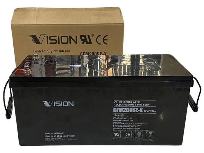 Ắc quy Vision 6FM200SE-X (200Ah, 12V)