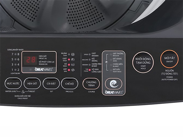 Máy giặt lồng đứng Toshiba Inverter 9 kg AW-DK1000FV(KK)