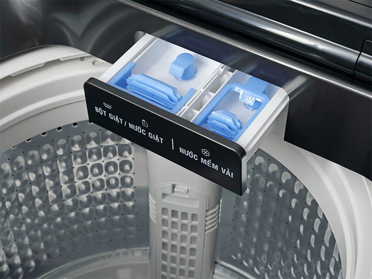 Máy giặt lồng đứng AQUA Inverter 12kg AQW-DR120HT.BK